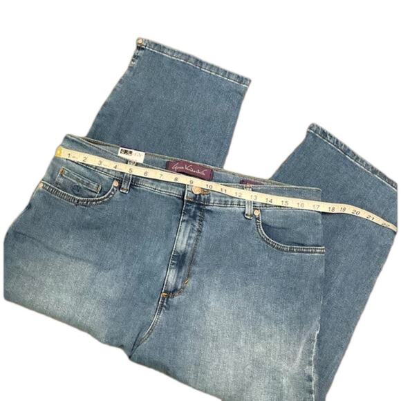 Gloria Vanderbilt Women's Capri Stretch Jeans Amanda Blue Size 14 NWT - Picture 5 of 10